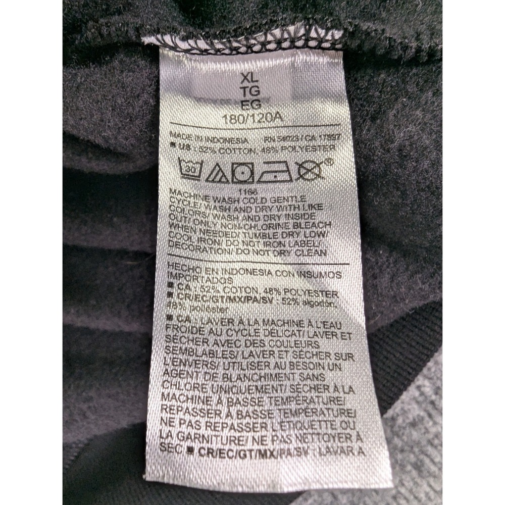 Old Navy Wicked Hoodie Unisex Size XL Black Floral I Feel Wicked Graphic - Picture 9 of 10